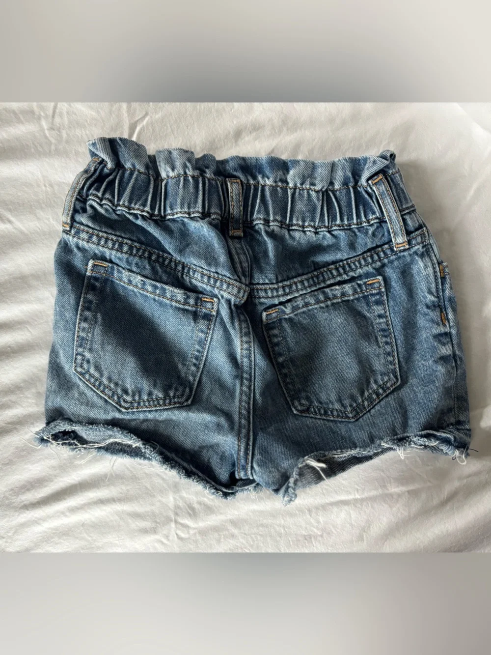 GAP Light Blue Denim Shorts with Green Minnie Mouse Disney Character